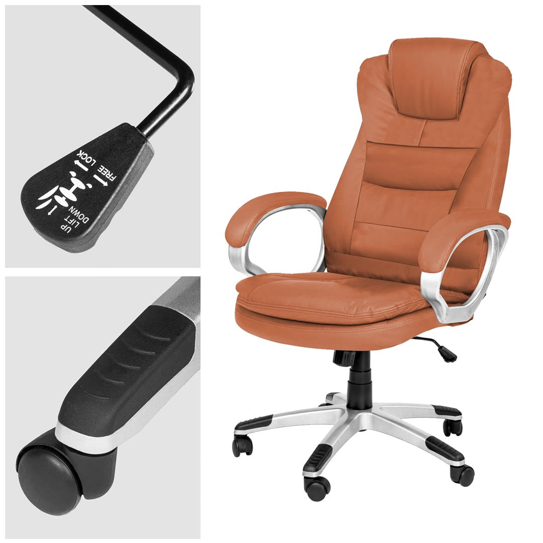 RELAX főnöki forgószék választható színben-barna-3